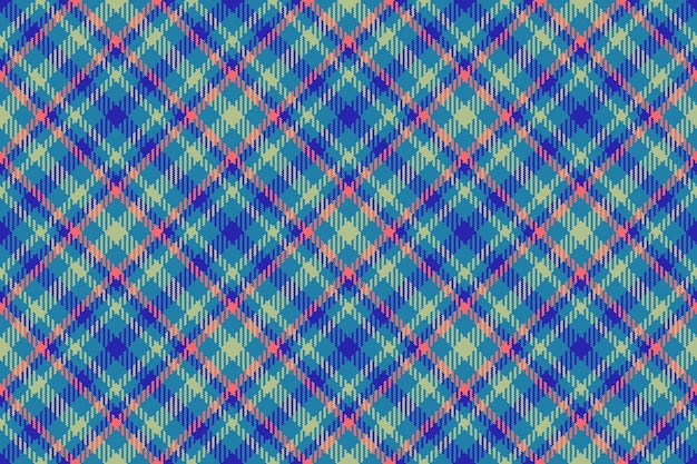 Patrón de fondo sin costuras Verificar tela vector Tartan plaid textura textil