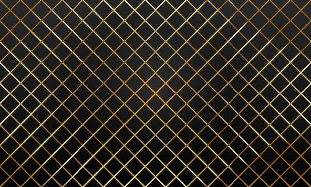Patrón de fondo dorado de lujo línea geométrica círculo vector de diseño abstracto