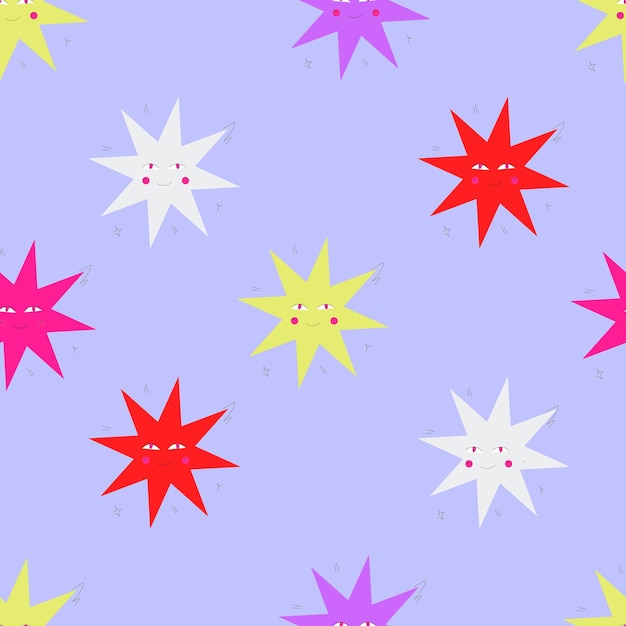 Vector patrón de fondo de estrellas