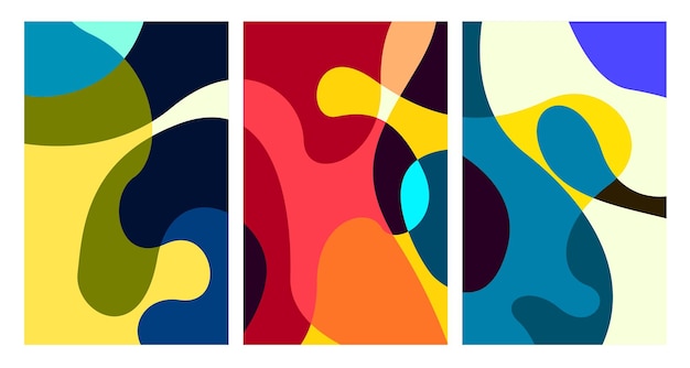 Patrón de fondo fluido y líquido psicodélico abstracto colorido vectorial