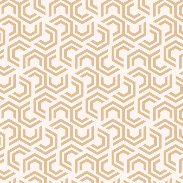 Patrón de fondo línea geométrica sin costuras vector de color de lujo de oro abstracto