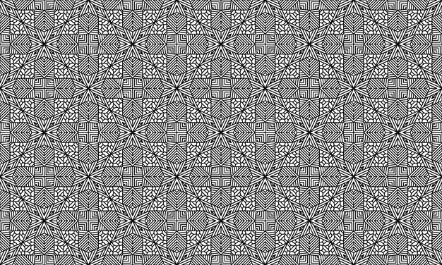patrón de fondo línea inconsútil étnico mandala lujo