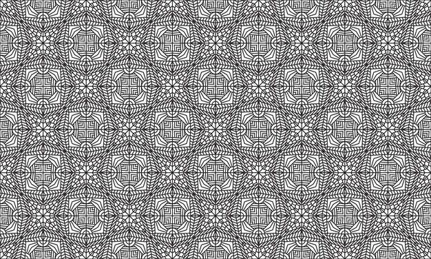 patrón de fondo línea inconsútil étnico mandala lujo