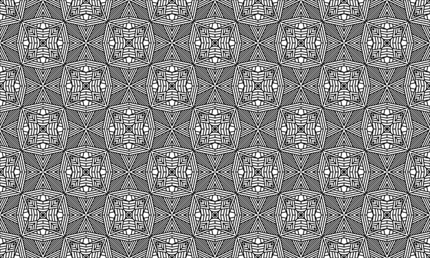patrón de fondo línea inconsútil étnico mandala lujo
