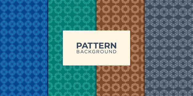 Patrón de fondo mandala logo premium