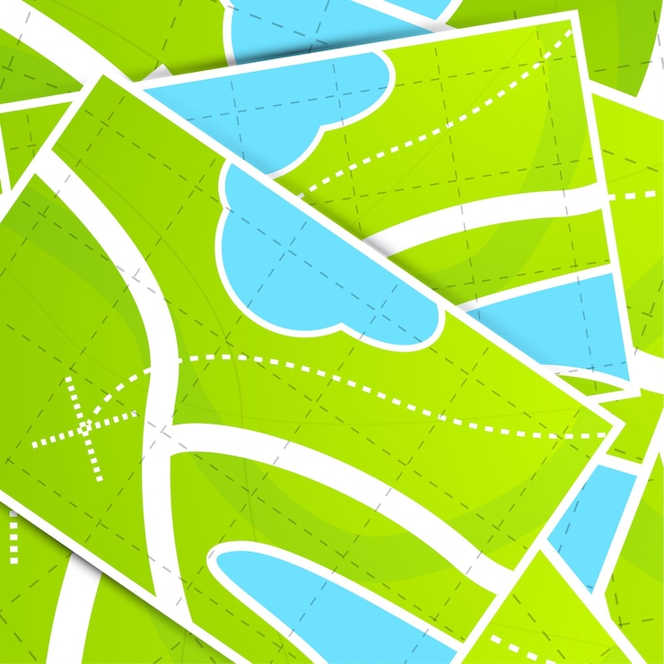 Vector patrón de fondo de mapa
