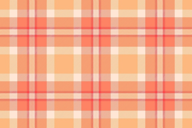 Patrón de fondo textil de textura de control sin costura con un tejido vectorial a cuadros de tartán en colores rojos y blancos antiguos