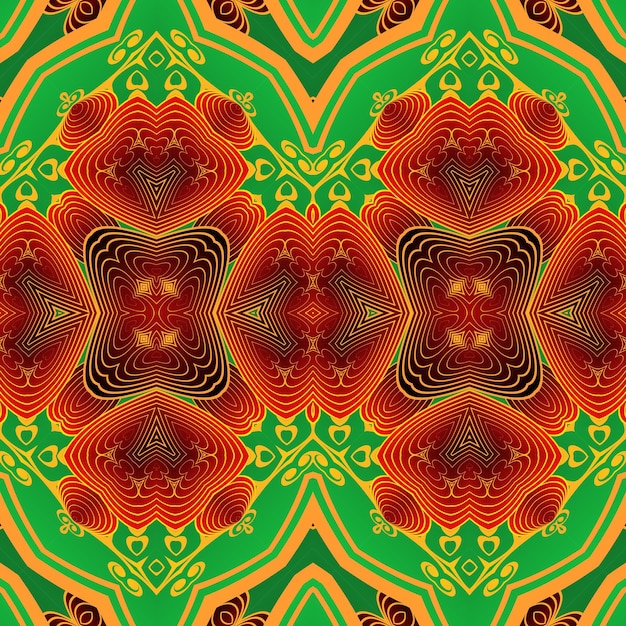 Patrón de fondo transparente Elementos decorativos vintage Ilustración vectorial