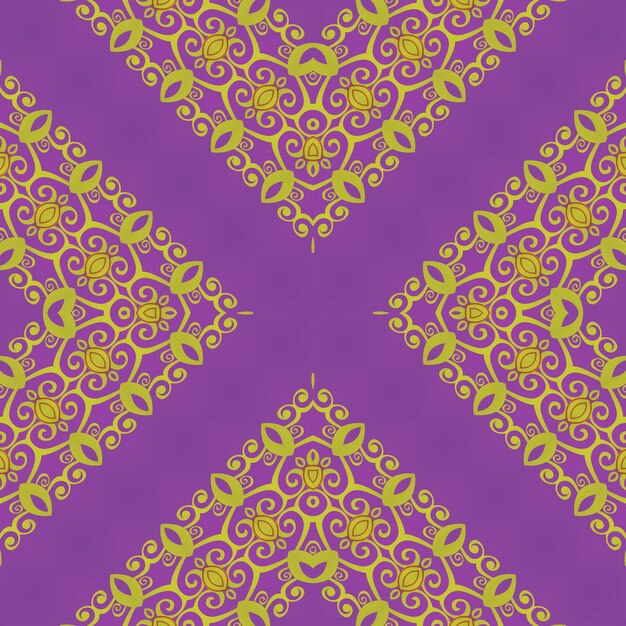 Patrón de fondo transparente Elementos decorativos vintage Ilustración vectorial
