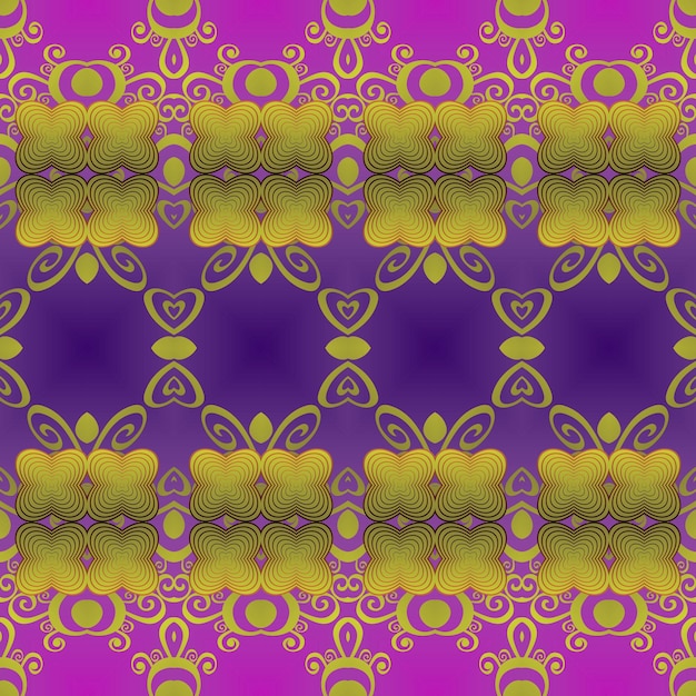 Patrón de fondo transparente Elementos decorativos vintage Ilustración vectorial