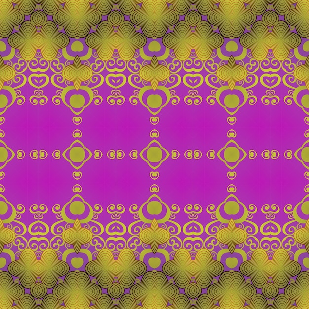 Patrón de fondo transparente Elementos decorativos vintage Ilustración vectorial