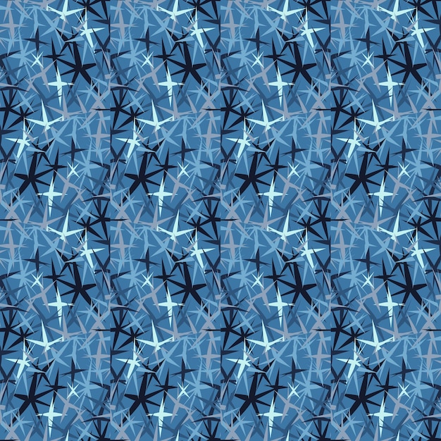 Vector patrón de fondo transparente de mosaico de forma de estrella