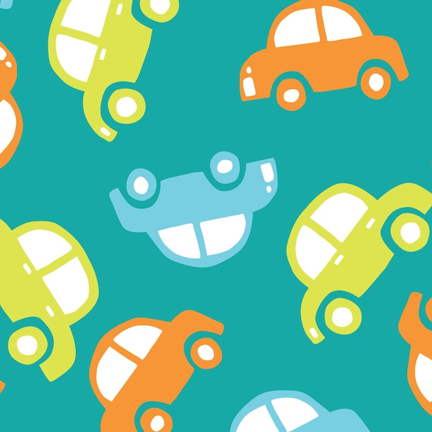 Patrón de fondo transparente de vector de coche, para papel de regalo, tarjetas de felicitación, carteles, invitación