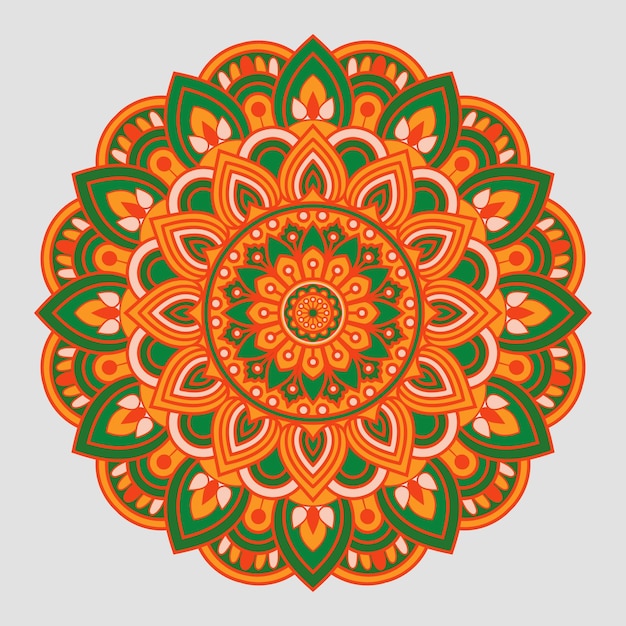 patrón de fondo de vector de mandala