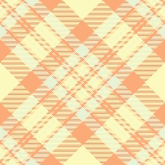 Patrón de fondo vectorial de tela de tartán con una textura textil a cuadros sin costuras