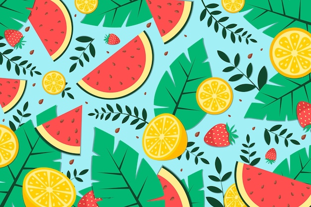 Patrón de fondo de verano para el zoom