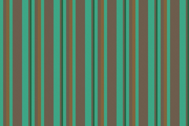 Patrón de fondo vertical de líneas de rayas sin costuras con un vector textil de textura de tela en colores turquesa y rojo
