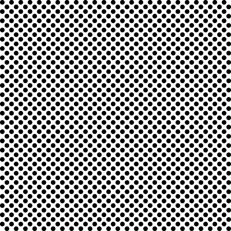 Vector patrón de forma de círculo negro vector simple