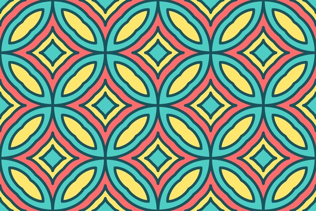 Patrón de forma geométrica abstracta sin costuras