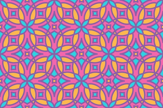 Patrón de forma geométrica abstracta sin costuras