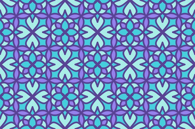 Patrón de forma geométrica abstracta sin costuras