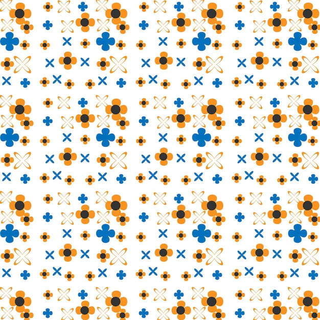 Vector patrón de forma geométrica y orgánica sin costuras