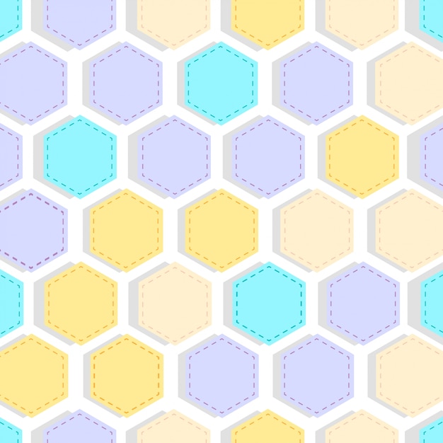 Patrón de forma hexagonal.