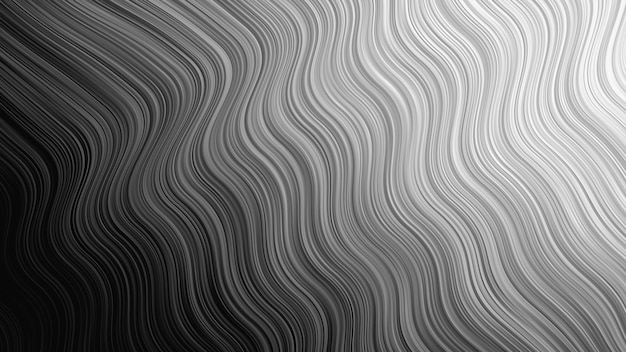 Patrón de forma de onda de ondas vectorial sombras grises estructura a rayas fondo abstracto