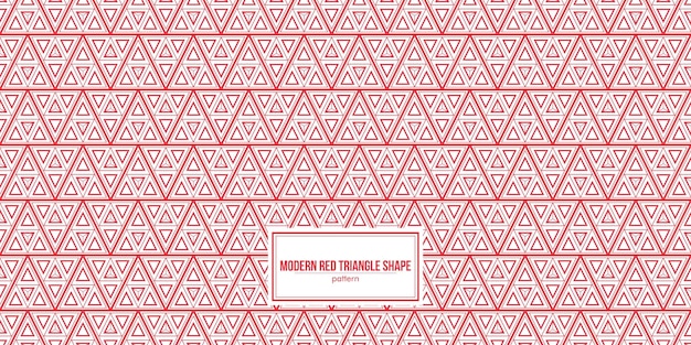 patrón de forma de triángulo rojo moderno