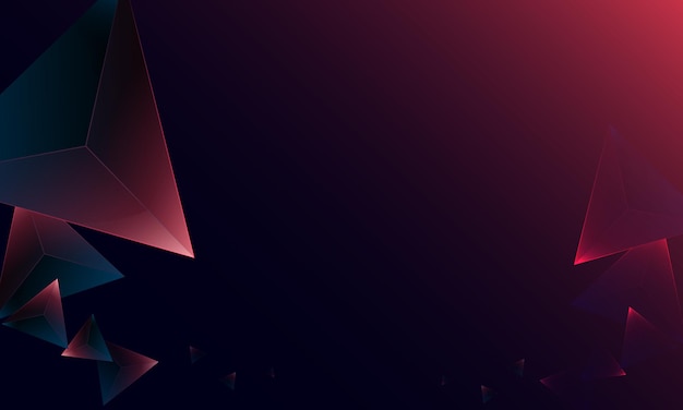Patrón de forma de triángulos de polígono púrpura oscuro abstracto en el fondo. Ilustración Diseño vectorial