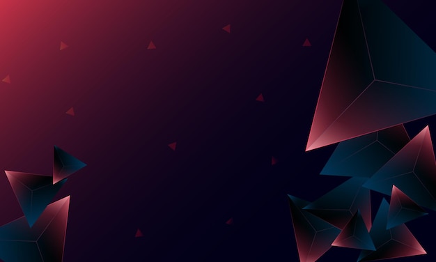 Patrón de forma de triángulos de polígono púrpura oscuro abstracto en el fondo. Ilustración Diseño vectorial