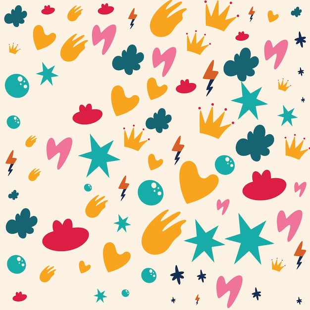 El patrón de las formas de Doodle