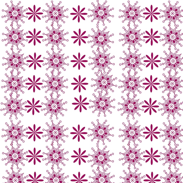 Vector patrón de formas florales