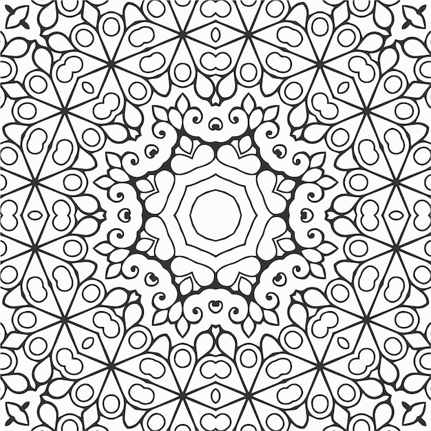 patrón de formas de flores geométricas de coloración vectorial y fondo para el diseño