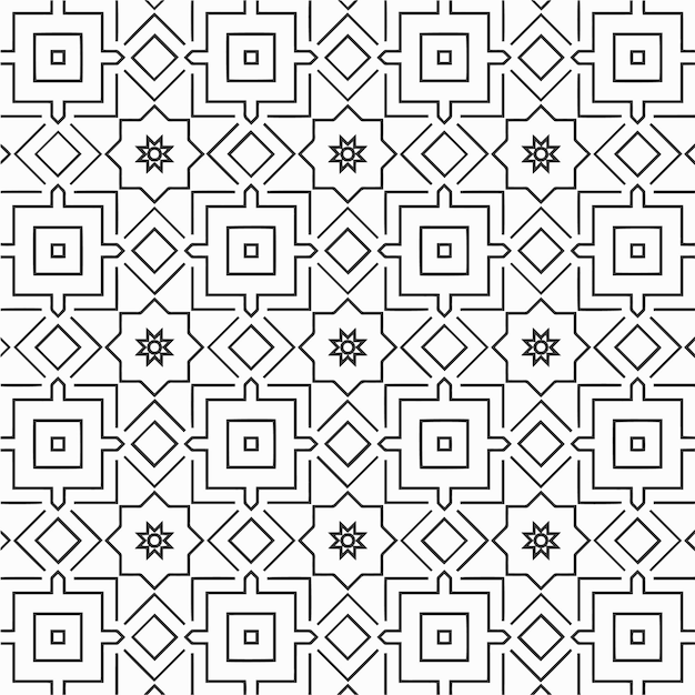 patrón de formas de flores geométricas de coloración vectorial y fondo para el diseño