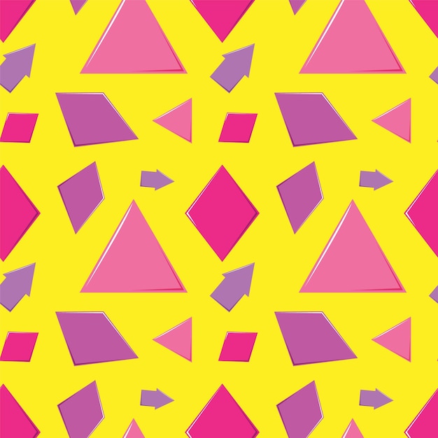 Patrón de formas geométricas coloridas