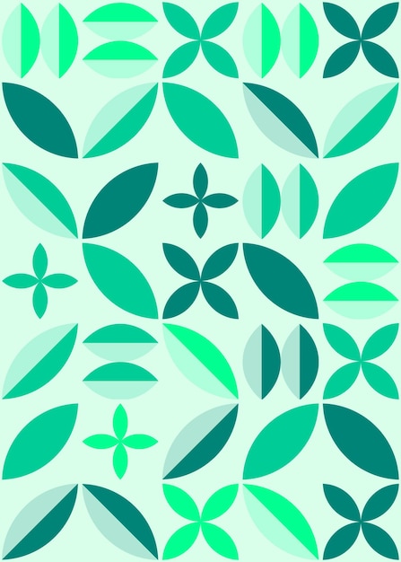 Patrón de formas geométricas de menta frostada