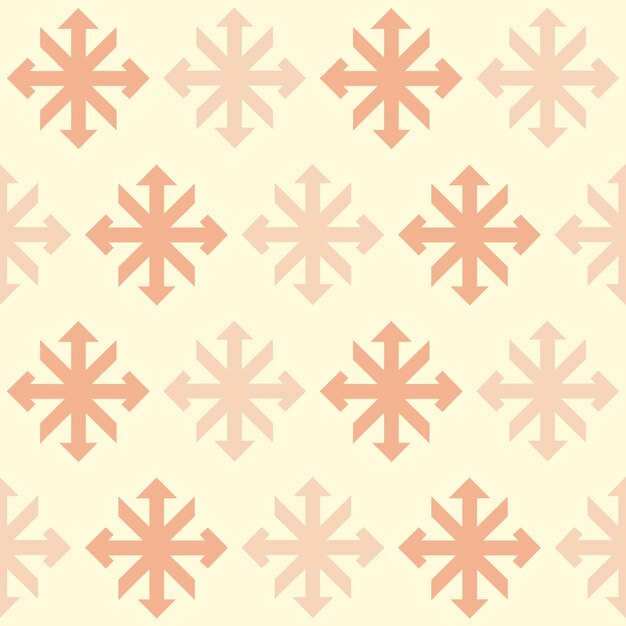un patrón de formas geométricas rojas y rosas en un fondo beige