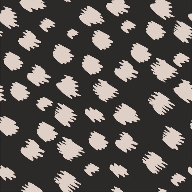Patrón de formas de pincel abstracto mínimo moderno Collage impresión contemporánea Plantilla de moda