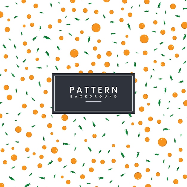 Patrón de frutas de naranja abstracto para diseño gráfico Vector