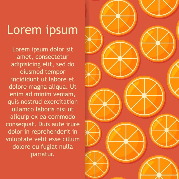 Vector patrón de frutas de naranja dulce hermoso cítrico fondo sin costuras con naranjas amarillas y jugosas