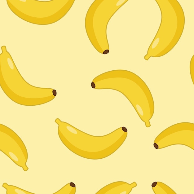 Patrón de frutas de plátano