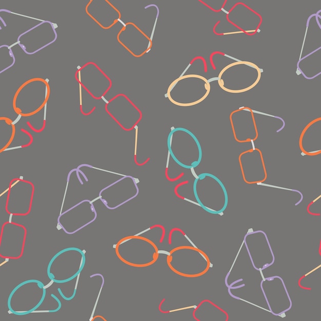Patrón de gafas del Día Mundial de la Vista