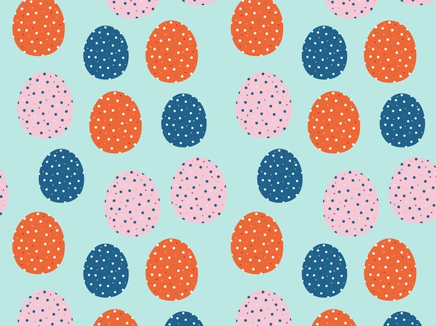 El patrón de las gallinas de Pascua sin costuras Diseño lindo y festivo