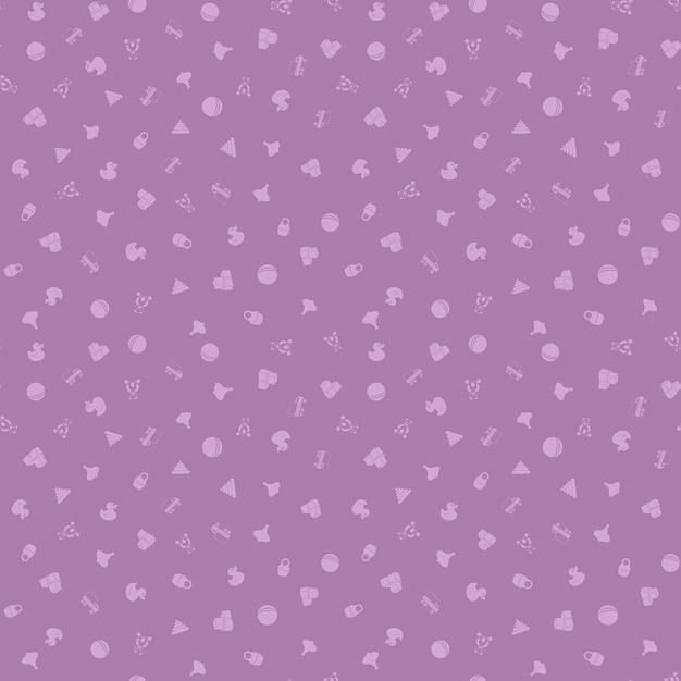 Patrón de garabateo dibujado a mano sin costuras con juguetes Ilustración vectorial para fondos elementos de diseño de diseño web impresiones textiles cubiertas de tarjetas de felicitación