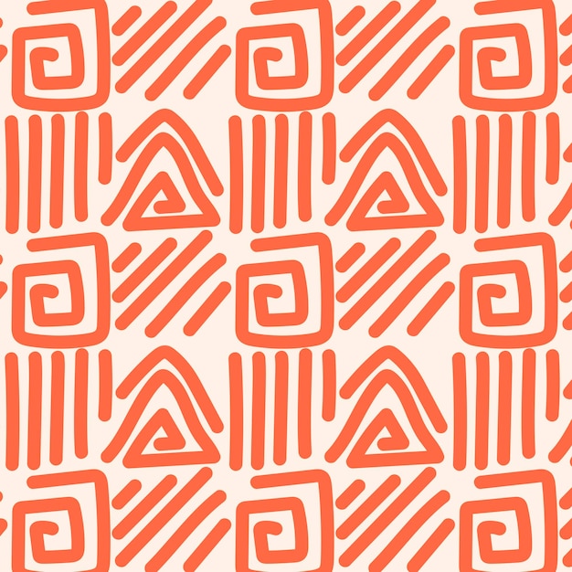 Patrón de garabateo de línea dibujado a mano fondo abstracto