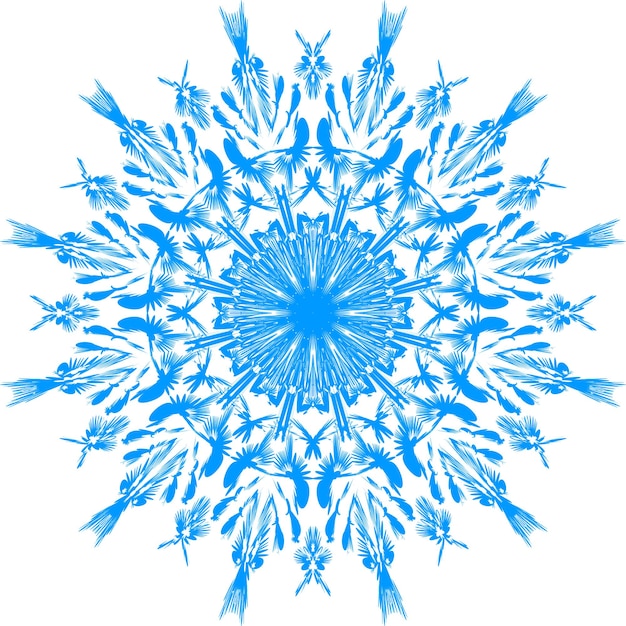 Patrón de garabato dibujado a mano Mandala decorativa Elemento de diseño para impresiones Tarjetas de felicitación Libro de colorear para adultos Invitaciones Tatuaje textil