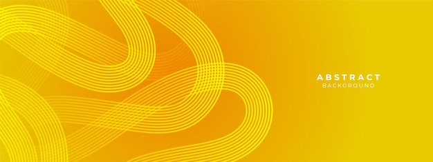 Patrón geomérico de color amarillo en el estandarte con sombra Fondo geométrico de color abstracto con espacio de copia
