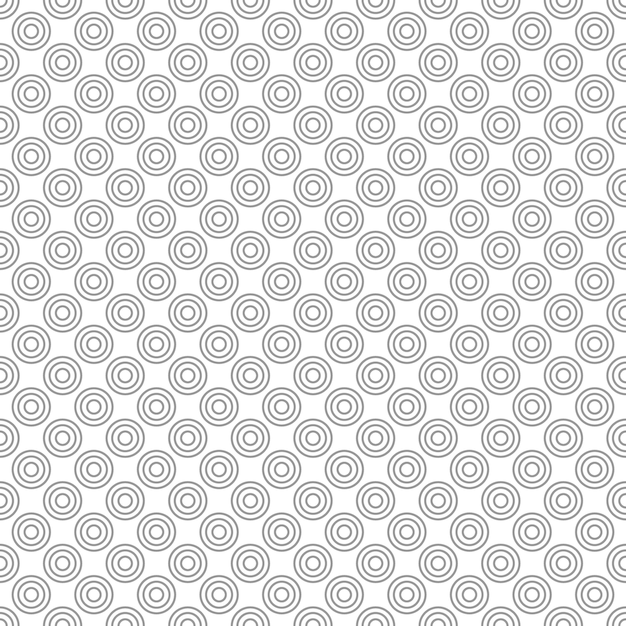 Un patrón de geometría de círculos sobre un fondo blanco