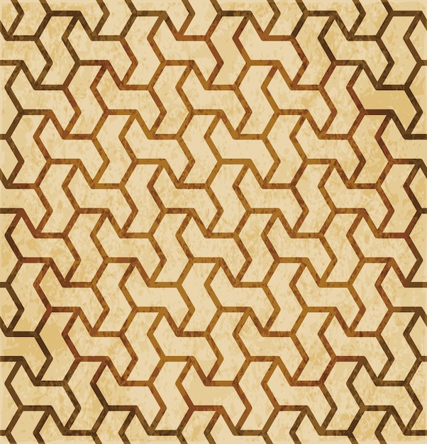 Patrón de geometría perfecta de Islam marrón retro